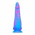 Inkipus - Hoden Silikon Dildo - 18cm (Blau-Pink) 