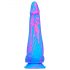 Inkipus - Hoden-Silikondildo - 18cm (blau-pink)