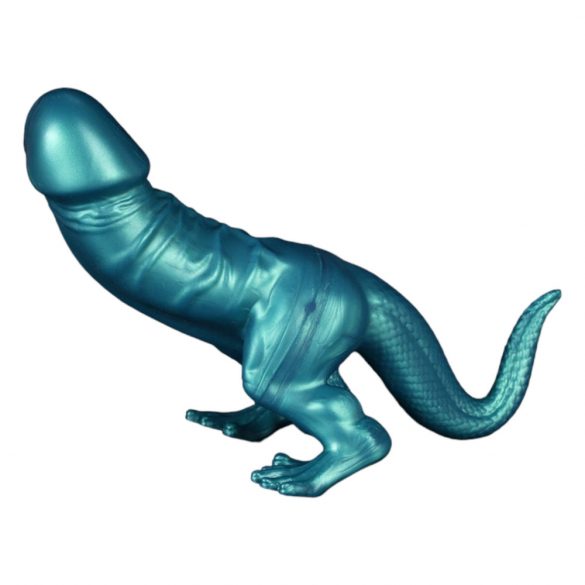 Toppedmonster - Dinosaurier-Silikon-Dildo - 26 cm (Türkis) 