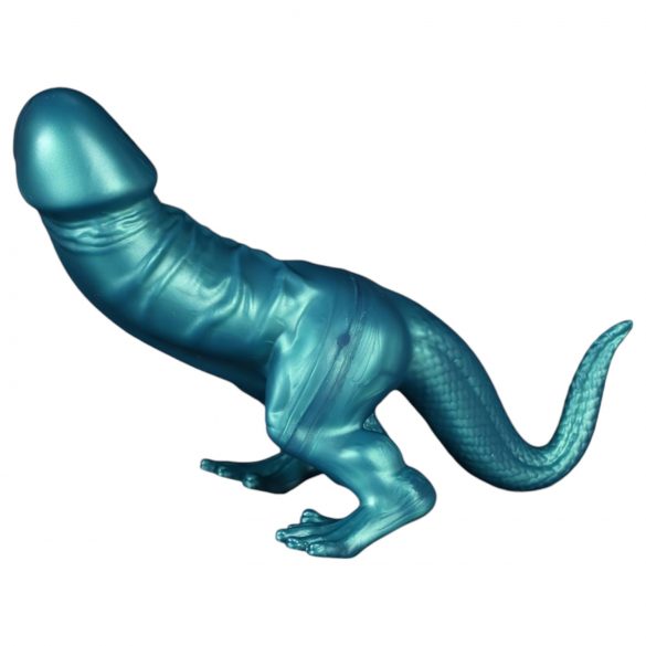 Toppedmonster - Dinosaurier Silikon-Dildo - 26 cm (türkis)