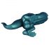 Toppedmonster - Dinosaurier Silikon-Dildo - 26 cm (türkis)