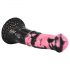 Böse Pferd - Silikon-Pferdegeschirr-Dildo - 18 cm (schwarz-pink)