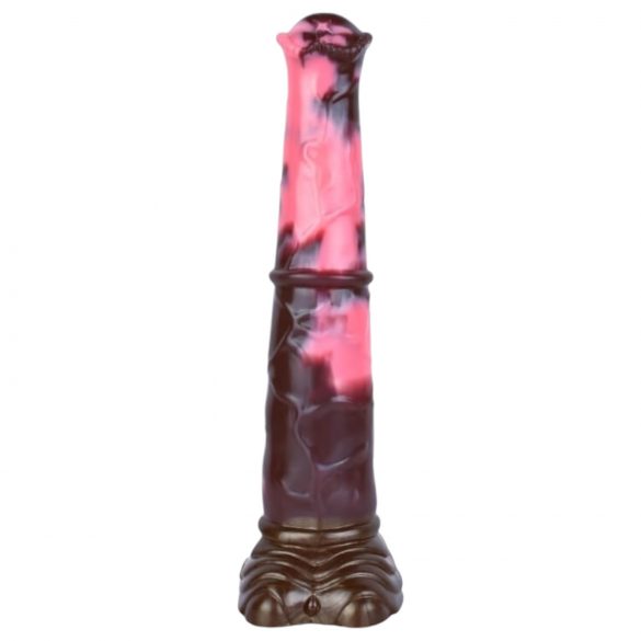 Bad Horse Silikon-Dildo 24 cm - Braun/Pink