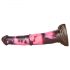 Bad Horse Silikon-Dildo 24 cm - Braun/Pink