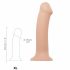 Strap-on-me XL - doppel-schichtige lebensechte Dildo - extra groß (natur) 