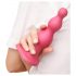 Strap-on-me Perlen S - Pinkes Perlen-Dildo mit Sockel