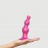 Strap-on-me Perlen M - perlenartiger, Standfuß-Dildo (pink) 