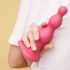 Strap-on-me Perlen M - perlenartiger, Standfuß-Dildo (pink) 