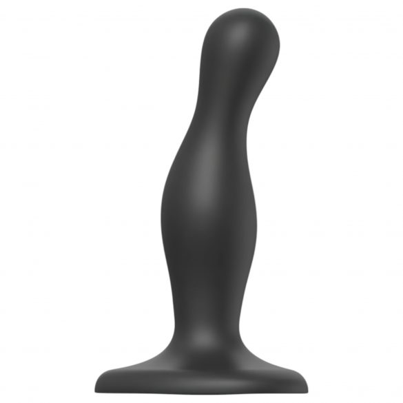 Strap-on-me Curvy S - gewellter, standfester Dildo (schwarz) 