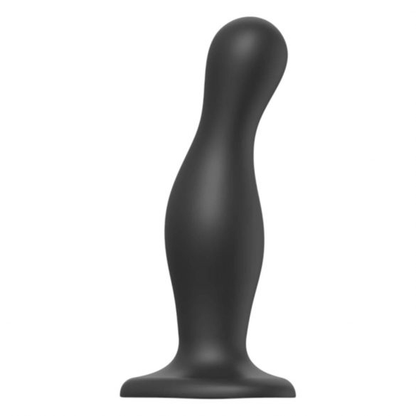 Strap-on-me Curvy L - gewellter, standfähiger Dildo (schwarz) 