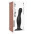 Strap-on-me Curvy L - gewellter, standfähiger Dildo (schwarz) 