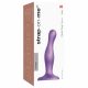 Strap-on-me Curvy S - gewellter, beschwingter Dildo (lila) 