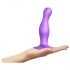 Strap-on-me Curvy M - gewellter, Sockel-Dildo (Lila) 