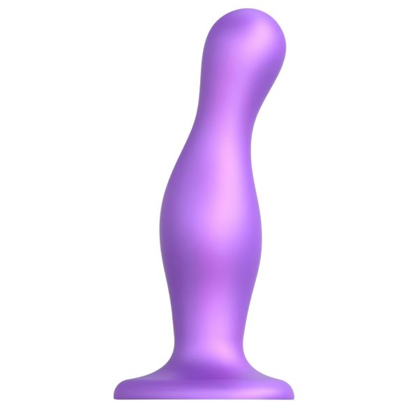 / Strap-on-me Curvy L - gewellter, fußbasierter Dildo (lila)