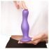 / Strap-on-me Curvy L - gewellter, fußbasierter Dildo (lila)