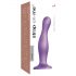 / Strap-on-me Curvy L - gewellter, fußbasierter Dildo (lila)