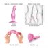 Strap-on-Me Curvy S - Wellenförmiger Dildo mit Saugnapf (Pink) 