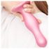 Strap-on Curvy M - welliger, mit Fuß Dildo (Pink)