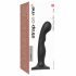 Strap-on-me P&G S - gebogener, standfester Dildo (schwarz) 