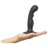 Strap-on-me P&G S - Gebogener Dildo mit Saugnapf (schwarz)