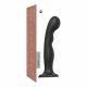 Strap-on-me P&G L - gebogener, standfester Dildo (schwarz) 