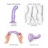 Strap-on-me P&G S - Gebogener Basissauger Dildo (Lila)