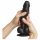 Strap-on-me S - zweischichtiger, standfester, realistischer Dildo (schwarz) 