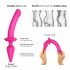 Strap-on-me Swith Semi-Realistisch S - 2in1 Silikon-Dildo (rosa) 