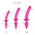 Strap-on-me Swith Semi-Realistisch S - 2in1 Silikon-Dildo (rosa) 