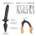 / Strap-on-me Switch Realistic L - 2in1 Silikon-Dildo (schwarz)