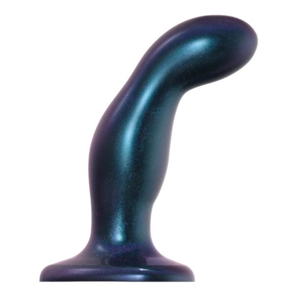 Strap-on-me Snaky M - gebogener Anal-Dildo (Metallic-Blau) 