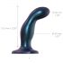 Strap-on-me Snaky M - gebogener Anal-Dildo (metallblau)