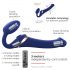 Strap-on-me S - Aufladbarer Luftdruck-Vibrator (blau)