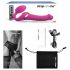 Strap-on-me M - Aufblasbarer Vibrator zum Anschnallen (pink)