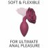 Liebe zu Liebe Offene Rosen M - Silikon Anal Dildo (Bordeaux) 