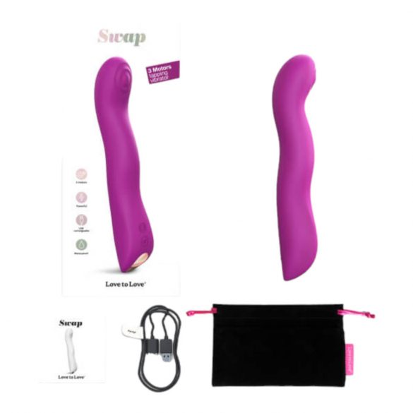 Love to Love Swap - Akkubetriebener, pulsierender G-Punkt Vibrator (Lila) 