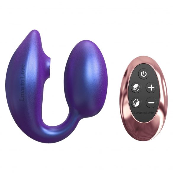 Love to Love Wonderlover - Klitoris und G-Punkt Vibrator (Metallic Lila) 