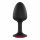 Dorcel Geisha Plug Ruby M - Anal-Dildo mit pinkem Stein (schwarz) 