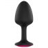 Dorcel Geisha Plug Ruby M - Analplug mit rosa Stein (schwarz)