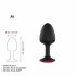 Dorcel Geisha Plug Ruby M - Anal-Dildo mit pinkem Stein (schwarz) 