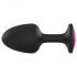 Dorcel Geisha Plug Ruby M - Analplug mit rosa Stein (schwarz)