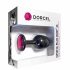 Dorcel Geisha Plug Ruby M - Anal-Dildo mit pinkem Stein (schwarz) 