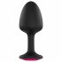 Dorcel Geisha Plug Ruby L - Anal dildo mit rosa Stein (schwarz) 