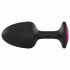 Dorcel Geisha Plug Ruby L - Anal dildo mit rosa Stein (schwarz) 