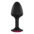 Dorcel Geisha Plug Ruby XL - Rosa Stein Anal Dildo (Schwarz) 