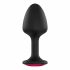 Dorcel Geisha Plug Ruby XL - Rosa Stein Anal Dildo (Schwarz) 