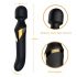 Dorcel Dual Orgasms Gold - Akku, 2in1 Massage-Vibrator (Schwarz) 