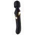 Dorcel Dual Orgasms Gold - Akku, 2in1 Massage-Vibrator (Schwarz) 