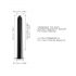 Dorcel Black Muse 2.0 - aufladbarer Stabvibrator (schwarz) 