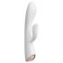 Dorcel Flexi Rabbit - wärmender Vibrator mit Klitorisstimulation (weiß)